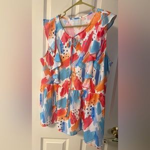 Cute sleeveless top!!